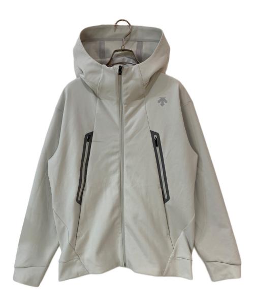 DESCENTE（デサント）DESCENTE (デサント) テックスウェットフルジップフーディジャケット グレー サイズ:Mの古着・服飾アイテム