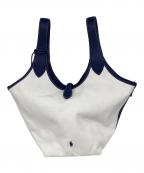 POLO RALPH LAURENポロ・ラルフローレン）の古着「Polo Play キャンバス ラージ トート」｜ホワイト