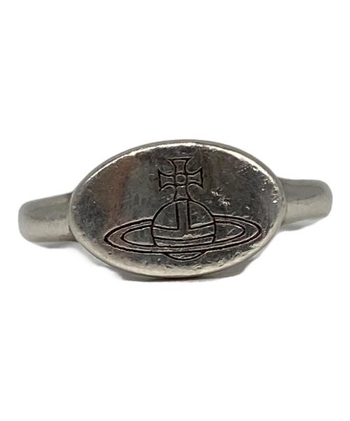 Vivienne Westwood（ヴィヴィアンウエストウッド）Vivienne Westwood (ヴィヴィアンウエストウッド) オーブ刻印 オーバル型リング シルバー サイズ:無の古着・服飾アイテム