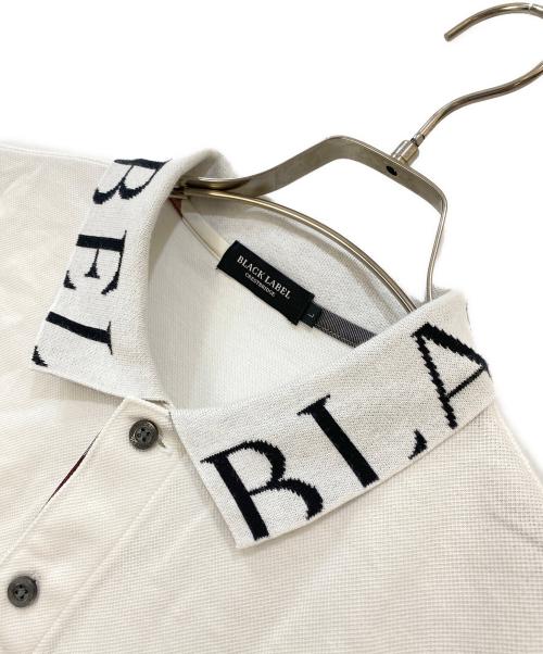 BLACK LABEL CRESTBRIDGE（ブラックレーベル クレストブリッジ）BLACK LABEL CRESTBRIDGE (ブラックレーベル クレストブリッジ) 形態安定加工 鹿の子ポロシャツ ホワイト サイズ:Lの古着・服飾アイテム