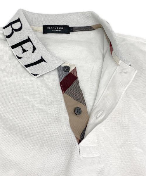 BLACK LABEL CRESTBRIDGE（ブラックレーベル クレストブリッジ）BLACK LABEL CRESTBRIDGE (ブラックレーベル クレストブリッジ) 形態安定加工 鹿の子ポロシャツ ホワイト サイズ:Lの古着・服飾アイテム