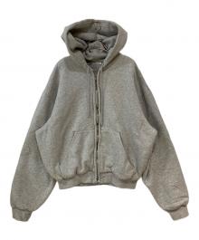 Acne studios（アクネ ストゥディオズ）の古着「フード付きジップアップスウェットシャツ」｜グレーメランジ