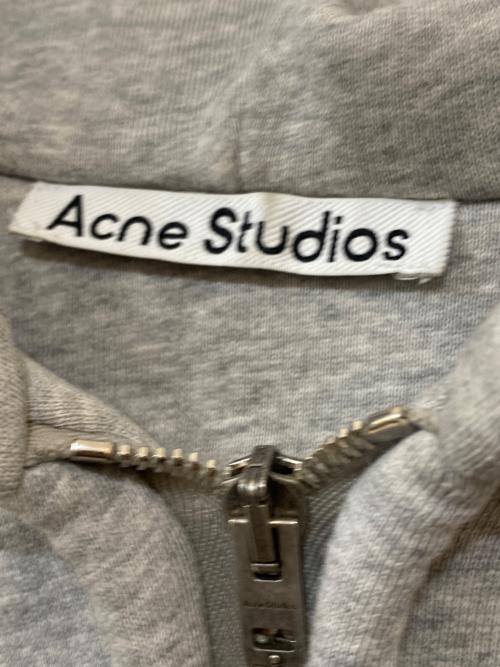 Acne studios（アクネ ストゥディオズ）Acne studios (アクネ ストゥディオズ) フード付きジップアップスウェットシャツ グレーメランジ サイズ:Lの古着・服飾アイテム