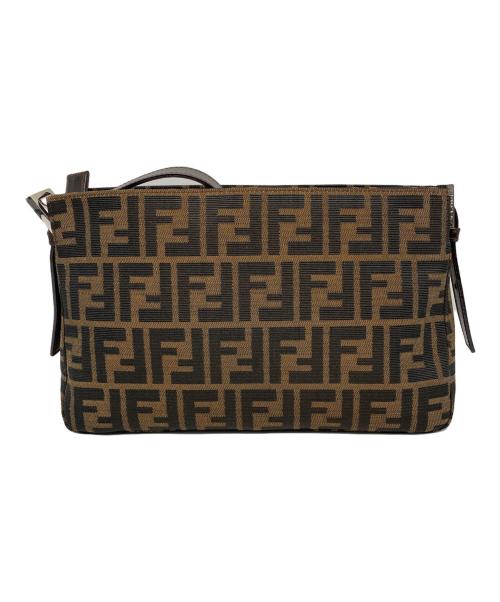 FENDI（フェンディ）FENDI (フェンディ) ズッカ柄 セミショルダーバッグ ブラウンの古着・服飾アイテム
