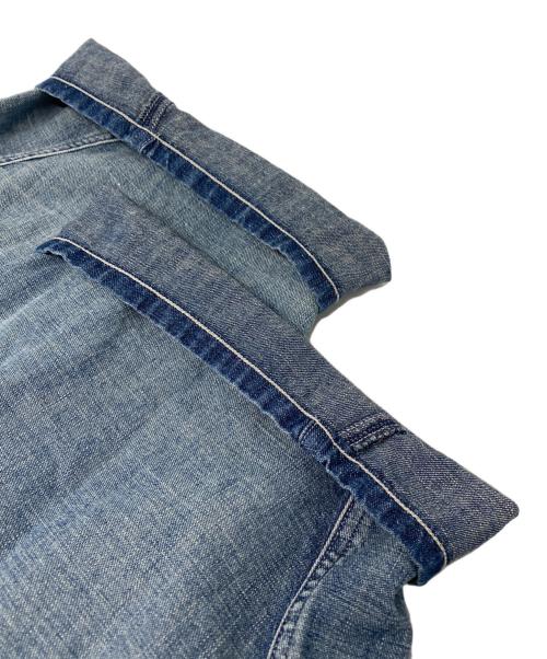 URCH RNA（アールエヌエー）URCH RNA (アールエヌエー) コックさんの綿麻デニムパンツ インディゴ サイズ:Mの古着・服飾アイテム