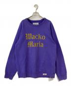WACKO MARIAワコマリア）の古着「22SS WASHED HEAVY WEIGHT CREW NECK SWEAT SHIRT ( TYPE-2 )」｜パープル