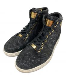 NIKE（ナイキ）の古着「AIR JORDAN 1 PINNACLE / エア ジョーダン1 ピナクル / ハイカットスニーカー」｜BLACK/METALLIC GOLD