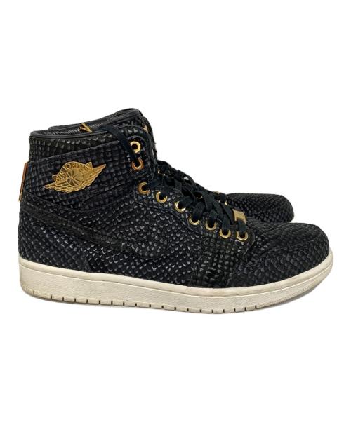 NIKE（ナイキ）NIKE (ナイキ) AIR JORDAN 1 PINNACLE / エア ジョーダン1 ピナクル / ハイカットスニーカー BLACK/METALLIC GOLD サイズ:27.5の古着・服飾アイテム