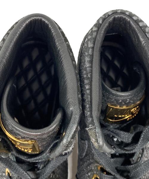 NIKE（ナイキ）NIKE (ナイキ) AIR JORDAN 1 PINNACLE / エア ジョーダン1 ピナクル / ハイカットスニーカー BLACK/METALLIC GOLD サイズ:27.5の古着・服飾アイテム