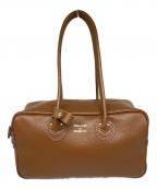 YOUNG & OLSEN The DRYGOODS STOREヤングアンドオルセン ザ ドライグッズストア）の古着「EMBOSSED LEATHER STUDENT M」｜ブラウン