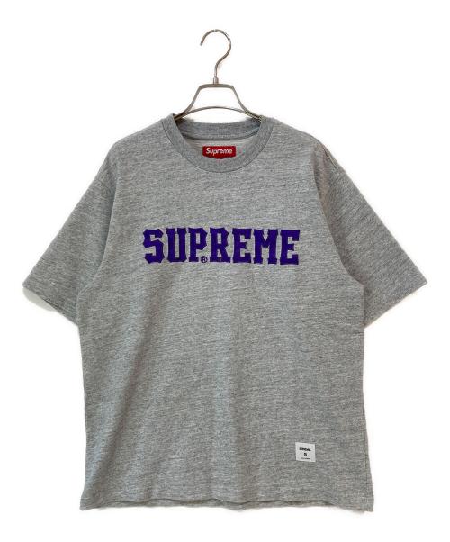 SUPREME（シュプリーム）SUPREME (シュプリーム) 24FW Twill Applique S/S Top / ツイル アップリケ  S/S トップ グレー サイズ:Sの古着・服飾アイテム