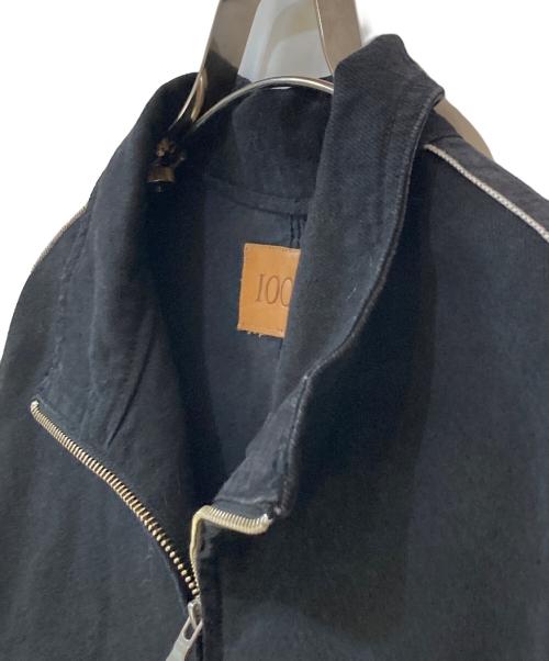 1000s THOUSANDS（ワンサウザンドエス サウザンズ）1000s THOUSANDS (ワンサウザンドエス サウザンズ) SELVAGE DENIM TRUCK JACKET BLACK WASH サイズ:Mの古着・服飾アイテム