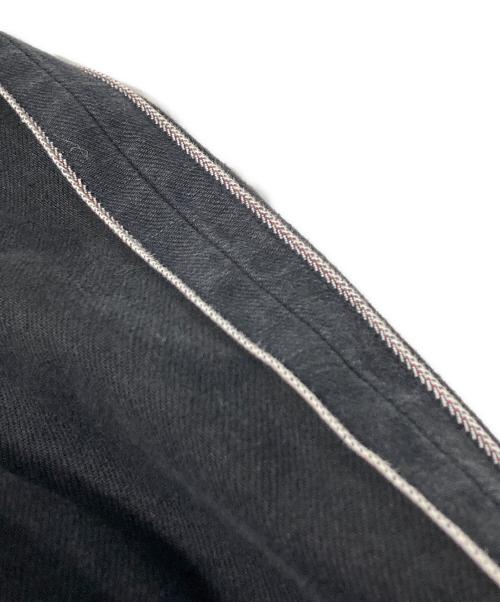 1000s THOUSANDS（ワンサウザンドエス サウザンズ）1000s THOUSANDS (ワンサウザンドエス サウザンズ) SELVAGE DENIM TRUCK JACKET BLACK WASH サイズ:Mの古着・服飾アイテム