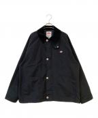 DANTONダントン）の古着「NYLON COVERALL JACKET / ナイロンカバーオールジャケット」｜ブラック