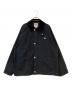 DANTON（ダントン）の古着「NYLON COVERALL JACKET / ナイロンカバーオールジャケット」｜ブラック