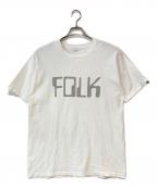 ELECTRIC COTTAGEエレクトリック コテージ）の古着「FOLKロゴTシャツ」｜ホワイト