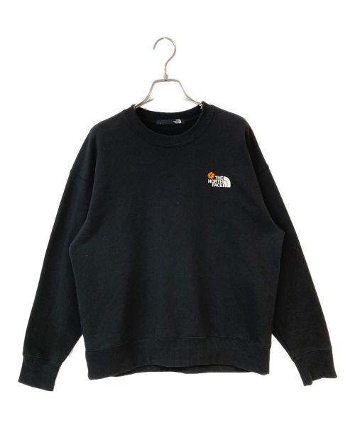 THE NORTH FACE（ザ ノース フェイス）THE NORTH FACE (ザ ノース フェイス) Flower Logo CREW / フラワーロゴクルー ブラック サイズ:Sの古着・服飾アイテム