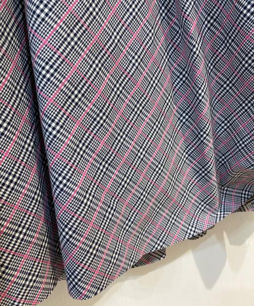 BURBERRY BLUE LABEL（バーバリー ブルー レーベル）BURBERRY BLUE LABEL (バーバリー ブルー レーベル) チェック柄 ノースリーブワンピース グレー サイズ: 38の古着・服飾アイテム