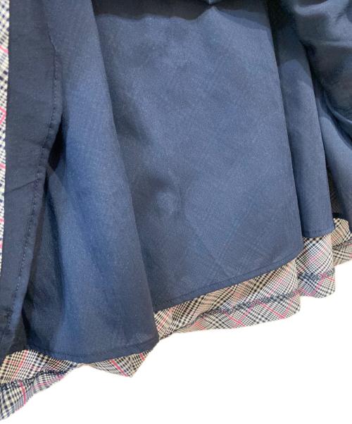 BURBERRY BLUE LABEL（バーバリー ブルー レーベル）BURBERRY BLUE LABEL (バーバリー ブルー レーベル) チェック柄 ノースリーブワンピース グレー サイズ: 38の古着・服飾アイテム