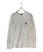 stussyステューシー）の古着「ロゴプリントカットソー」｜ホワイト