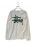 stussy (ステューシー) ロゴプリントカットソー ホワイト サイズ:S：5000円