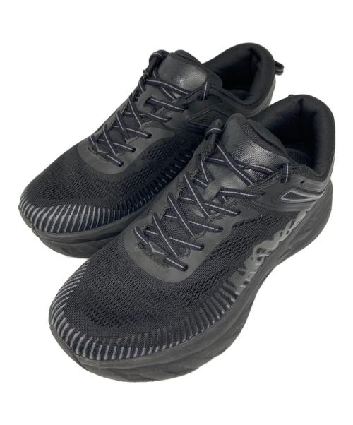 HOKAONEONE（ホカオネオネ）HOKAONEONE (ホカオネオネ) BONDI 7 ローカットスニーカー ブラック サイズ:27の古着・服飾アイテム
