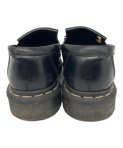 Dr.Martens（ドクターマーチン）Dr.Martens (ドクターマーチン) ADRIAN ホワイト ステッチ ローファー ブラック サイズ:37の古着・服飾アイテム