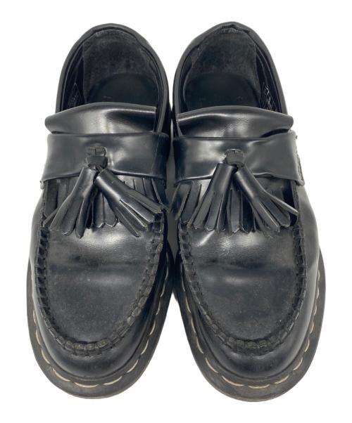 Dr.Martens（ドクターマーチン）Dr.Martens (ドクターマーチン) ADRIAN ホワイト ステッチ ローファー ブラック サイズ:37の古着・服飾アイテム