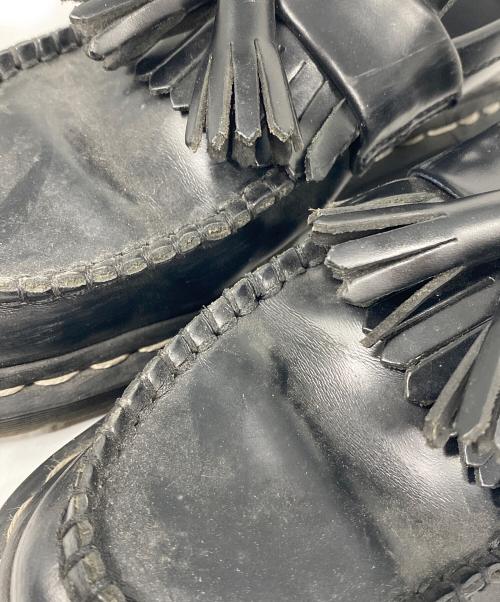 Dr.Martens（ドクターマーチン）Dr.Martens (ドクターマーチン) ADRIAN ホワイト ステッチ ローファー ブラック サイズ:37の古着・服飾アイテム