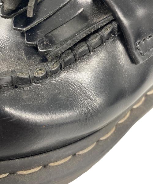 Dr.Martens（ドクターマーチン）Dr.Martens (ドクターマーチン) ADRIAN ホワイト ステッチ ローファー ブラック サイズ:37の古着・服飾アイテム