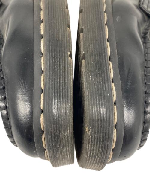 Dr.Martens（ドクターマーチン）Dr.Martens (ドクターマーチン) ADRIAN ホワイト ステッチ ローファー ブラック サイズ:37の古着・服飾アイテム