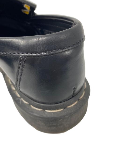 Dr.Martens（ドクターマーチン）Dr.Martens (ドクターマーチン) ADRIAN ホワイト ステッチ ローファー ブラック サイズ:37の古着・服飾アイテム