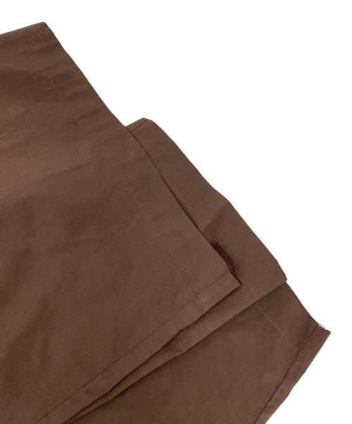 BRILL（ブリル）BRILL (ブリル) 2タックタフタパンツ ブラウン サイズ:36の古着・服飾アイテム