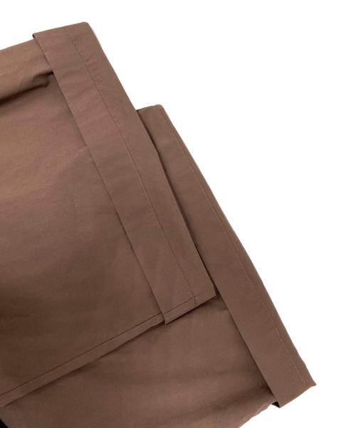 BRILL（ブリル）BRILL (ブリル) 2タックタフタパンツ ブラウン サイズ:36の古着・服飾アイテム