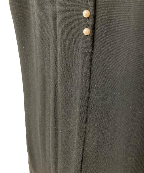 TOMORROW LAND（トゥモローランド）TOMORROW LAND (トゥモローランド) ウール バックパールボタンワンピース ブラック サイズ:Freeの古着・服飾アイテム