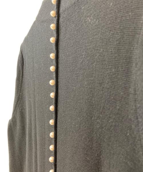 TOMORROW LAND（トゥモローランド）TOMORROW LAND (トゥモローランド) ウール バックパールボタンワンピース ブラック サイズ:Freeの古着・服飾アイテム