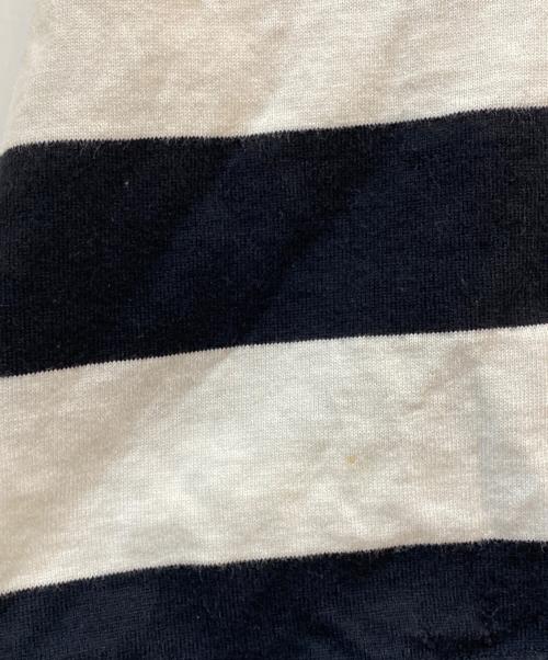 NUMBER (N)INE（ナンバーナイン）NUMBER (N)INE (ナンバーナイン) 05SS NIGHT CRAWLER エミリー期 アシンメトリーボーダーカットソー ホワイト×ブラック サイズ:4の古着・服飾アイテム