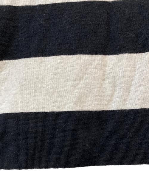 NUMBER (N)INE（ナンバーナイン）NUMBER (N)INE (ナンバーナイン) 05SS NIGHT CRAWLER エミリー期 アシンメトリーボーダーカットソー ホワイト×ブラック サイズ:4の古着・服飾アイテム