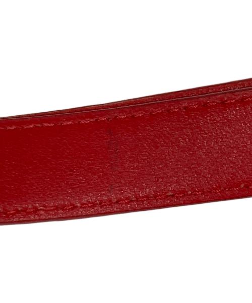 CARVEN（カルヴェン）CARVEN (カルヴェン) TWIN SADDLE BAG レッド×ベージュの古着・服飾アイテム