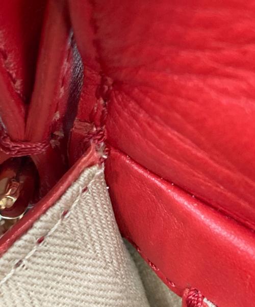 CARVEN（カルヴェン）CARVEN (カルヴェン) TWIN SADDLE BAG レッド×ベージュの古着・服飾アイテム