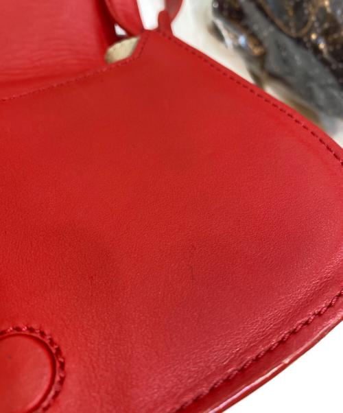 CARVEN（カルヴェン）CARVEN (カルヴェン) TWIN SADDLE BAG レッド×ベージュの古着・服飾アイテム