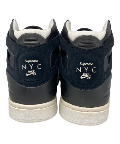 NIKE SB（ナイキエスビー）NIKE SB (ナイキエスビー) SUPREME (シュプリーム) ZOOM AIR 94 HI ハイカットスニーカー BLACK/WHITE サイズ:27.5の古着・服飾アイテム