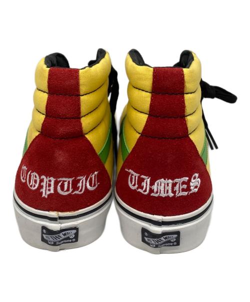 VANS（ヴァンズ）VANS (ヴァンズ) SUPREME (シュプリーム) BAD BRAINS (バッドブレインズ) SK8-HI ハイカットスニーカー イエロー×レッド サイズ:27の古着・服飾アイテム