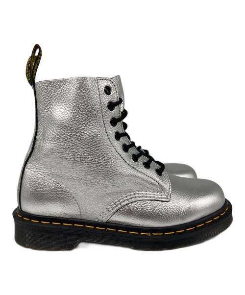 Dr.Martens（ドクターマーチン）Dr.Martens (ドクターマーチン) PASCAL MET 8ホールブーツ シルバー サイズ:25の古着・服飾アイテム