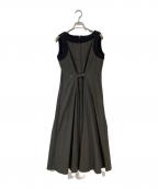 L'Orロル）の古着「Contrast Flare Dress」｜グレー