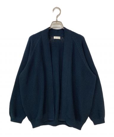 ANOTHER OFFICE. アナザーオフィス カーディガン S 青 【古着】【中古】【送料無料】 中古・古着通販】BALLSEY (ボールジィ) モスステッチ フロントオープン