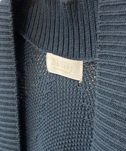 BALLSEY（ボールジィ）BALLSEY (ボールジィ) モスステッチ フロントオープンカーディガン ネイビー サイズ:Ｓの古着・服飾アイテム