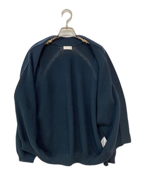 BALLSEY（ボールジィ）BALLSEY (ボールジィ) モスステッチ フロントオープンカーディガン ネイビー サイズ:Ｓの古着・服飾アイテム