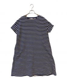 ORCIVAL（オーシバル）の古着「ボーダーワンピース」｜ブルー×ホワイト