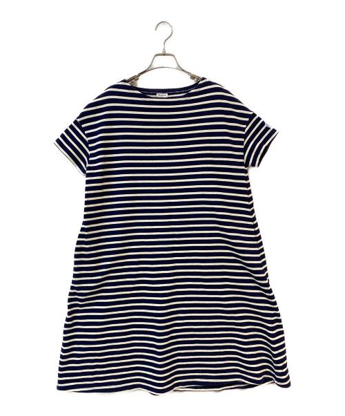 ORCIVAL（オーシバル）ORCIVAL (オーシバル) ボーダーワンピース ブルー×ホワイト サイズ:1の古着・服飾アイテム